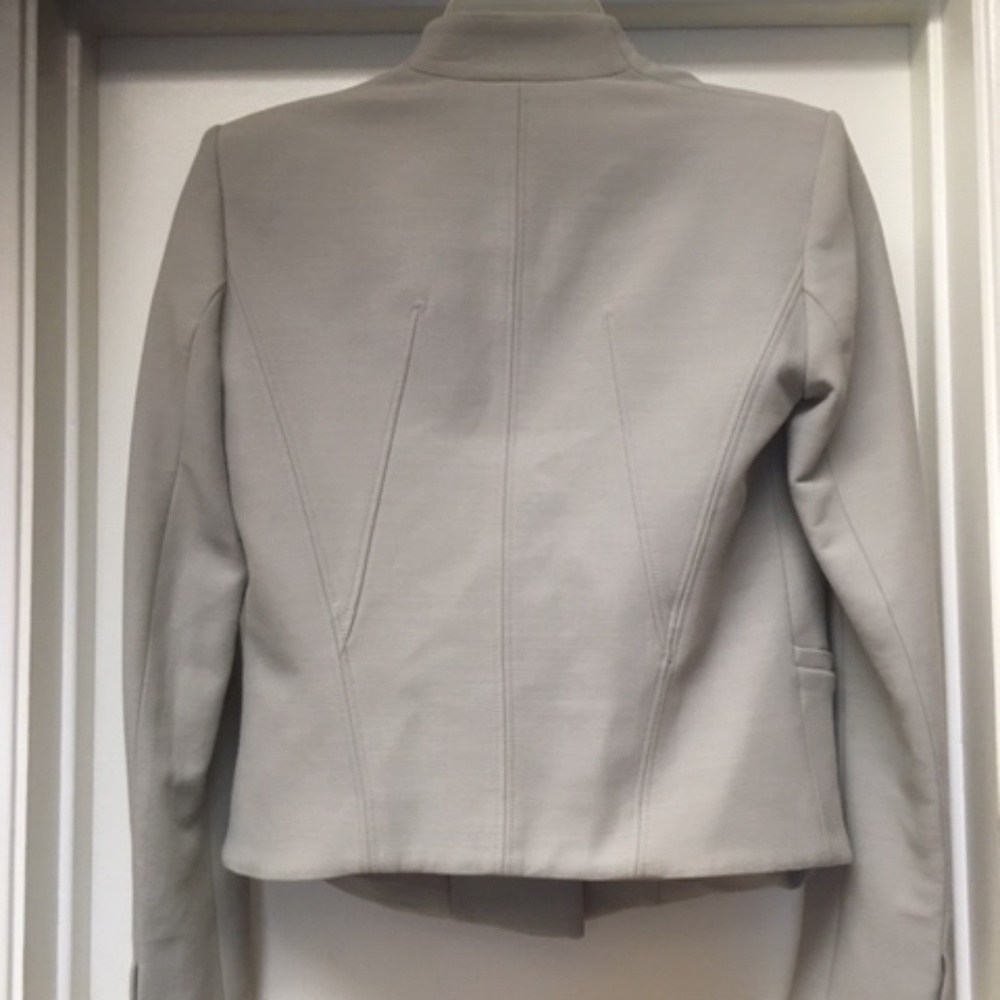 HELMUT LANG Light Gray Single Button Blazer Jacket - Picture 8 of 11